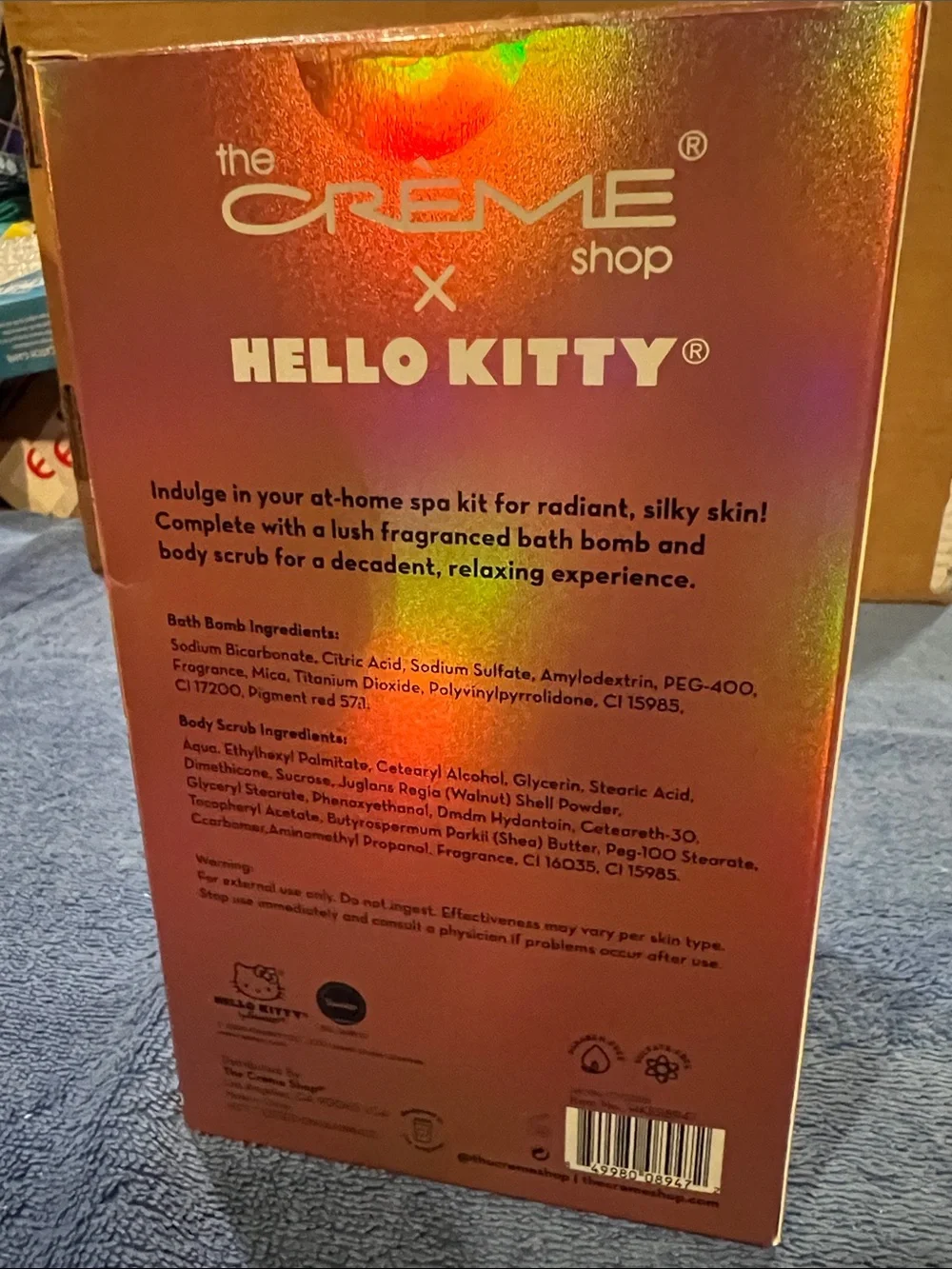 Crème Shop x Hello Kitty Silky Skin Spa Set - Peach Petals